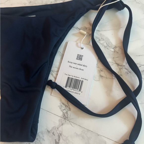 Londre Blue Bikini Bottoms Small Soft Navy NWT - Picture 5 of 5